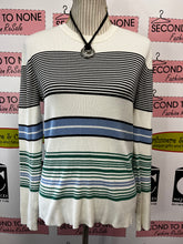 Load image into Gallery viewer, Nine West Multi Striped Long Sleeve (Size XL)
