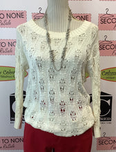 Load image into Gallery viewer, Cream Crochet Top (Size M)
