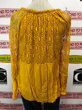 Load image into Gallery viewer, Italian Made Marigold Long Sleeve Top (Size M)
