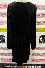 Load image into Gallery viewer, Gentle Fawn Black Velvet Dress (Size XL)
