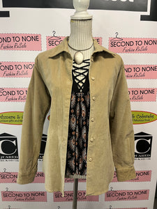 Tribal Taupe Denim Blazer (Size 14)