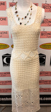 Load image into Gallery viewer, Cream Knitted Maxi Dress (Size S/M)
