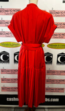 Load image into Gallery viewer, Vintage Pleated Button Front Belted Dress (Size S/M)
