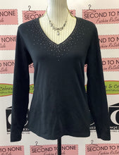 Load image into Gallery viewer, Sparkle V-Neck Top (L)
