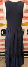 Load image into Gallery viewer, Desigual Navy Blue Eyelet Lace Maxi Dress (Size L)
