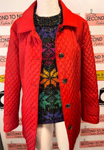 Charger l'image dans la galerie, Novelti Cherry Red Lightweight Quilted Jacket (Size L)
