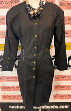 Load image into Gallery viewer, Vintage “Cotton Pickers” 100% Cotton Structured Jacket Dress (Size L)
