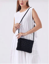Charger l&#39;image dans la galerie, Black Crochet Bag
