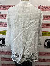Cargar imagen en el visor de la galería, 100% Linen Feminine Tunic Shirt (Size S)
