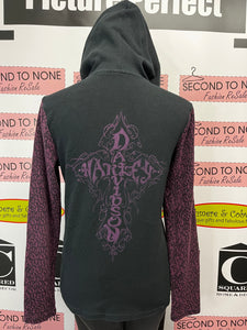 Harley Davidson Purple-Detailed Hoody Top (Size M)