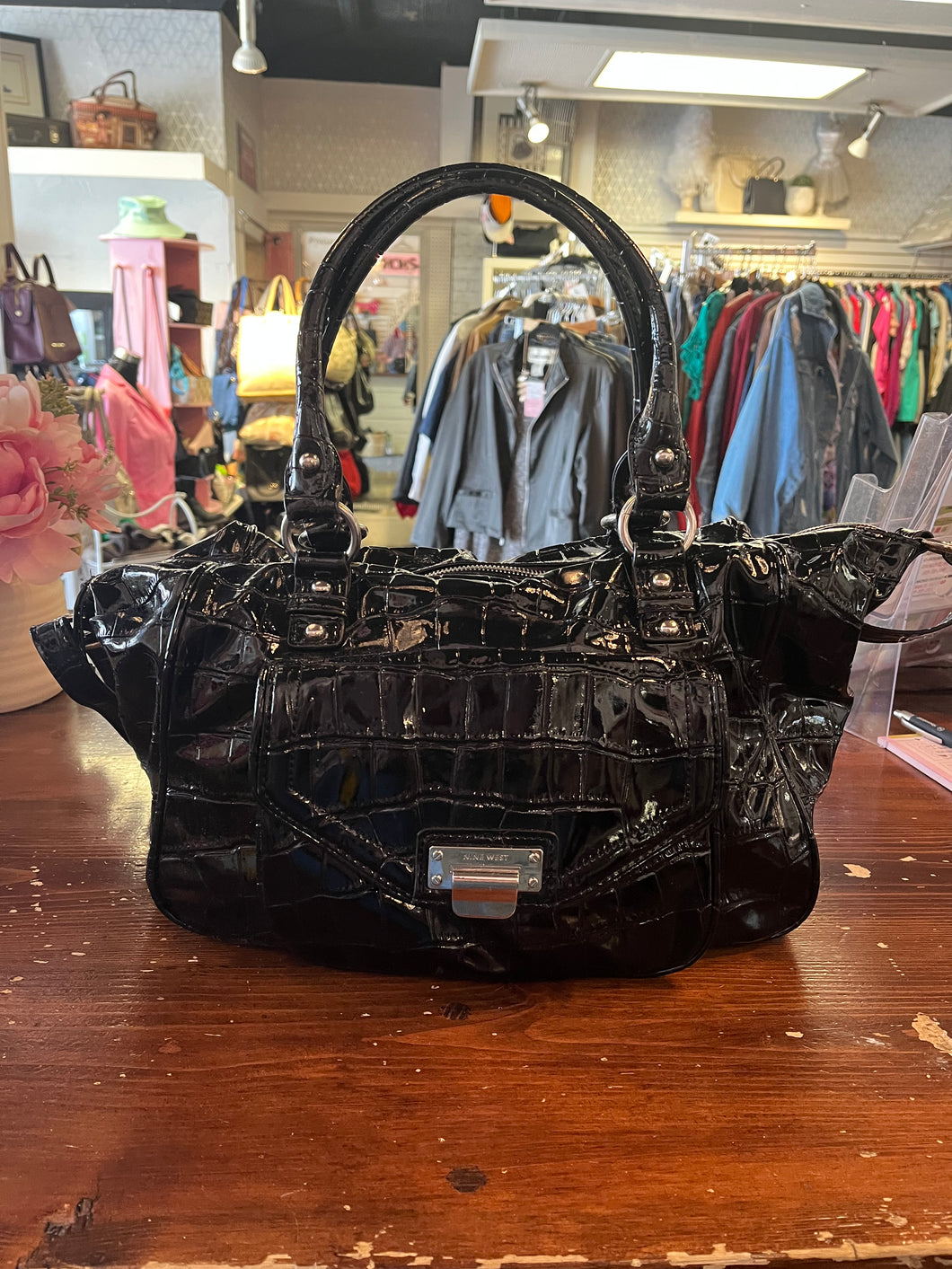 Glossy Nine West Everyday Purse