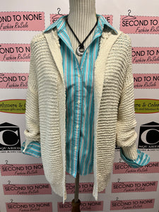 Aerie Hooded Open Front Cardigan (Size XS)
