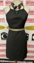 Cargar imagen en el visor de la galería, Chain Accent Black Cocktail Dress (Size S)

