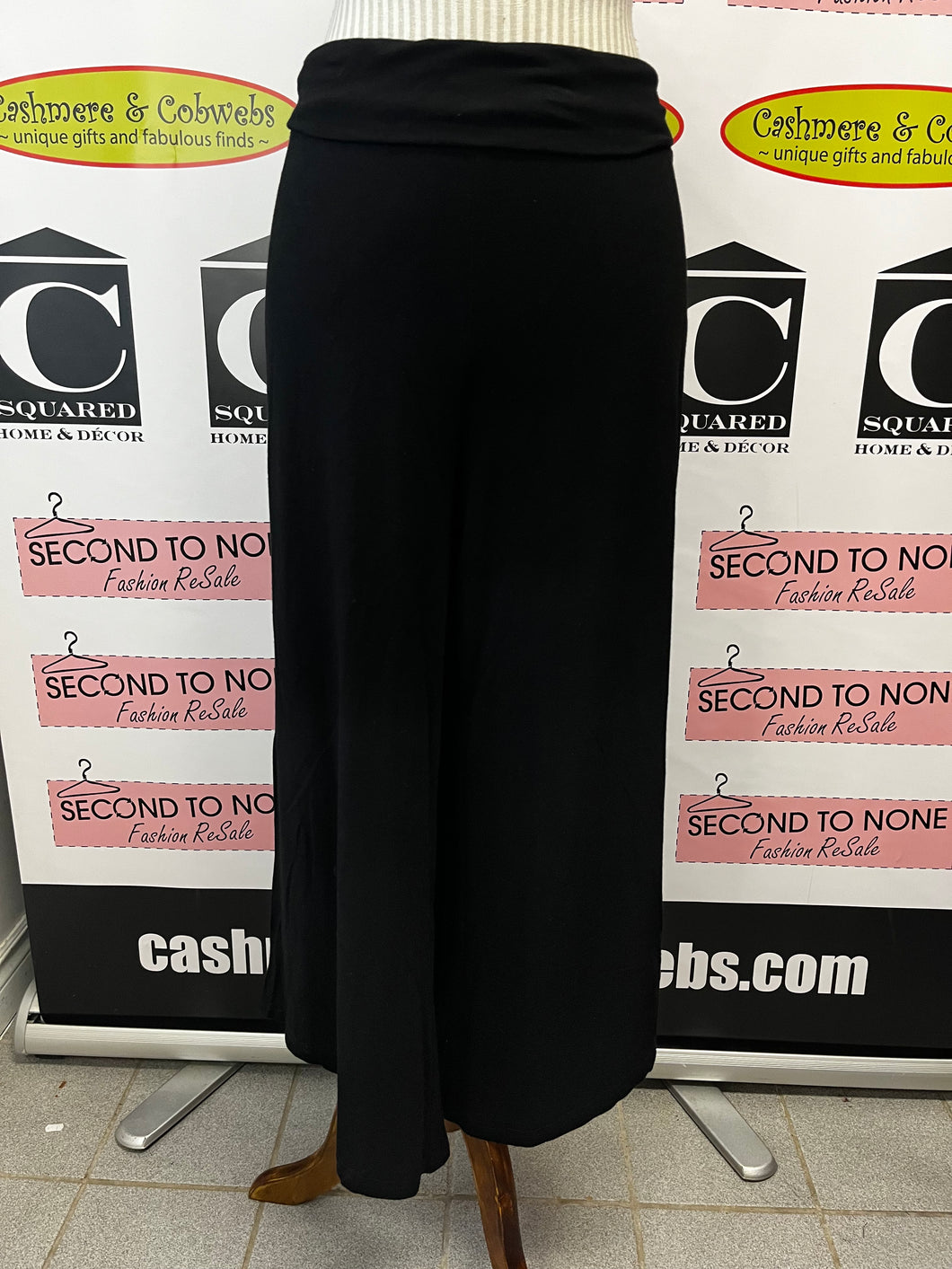 Cropped Wide-Leg Jersey Pant