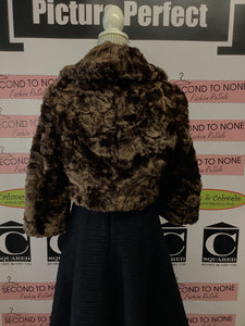 Faux Fur Kenzie Designer Coat (Size 6)