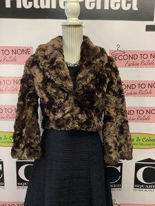 Faux Fur Kenzie Designer Coat (Size 6)