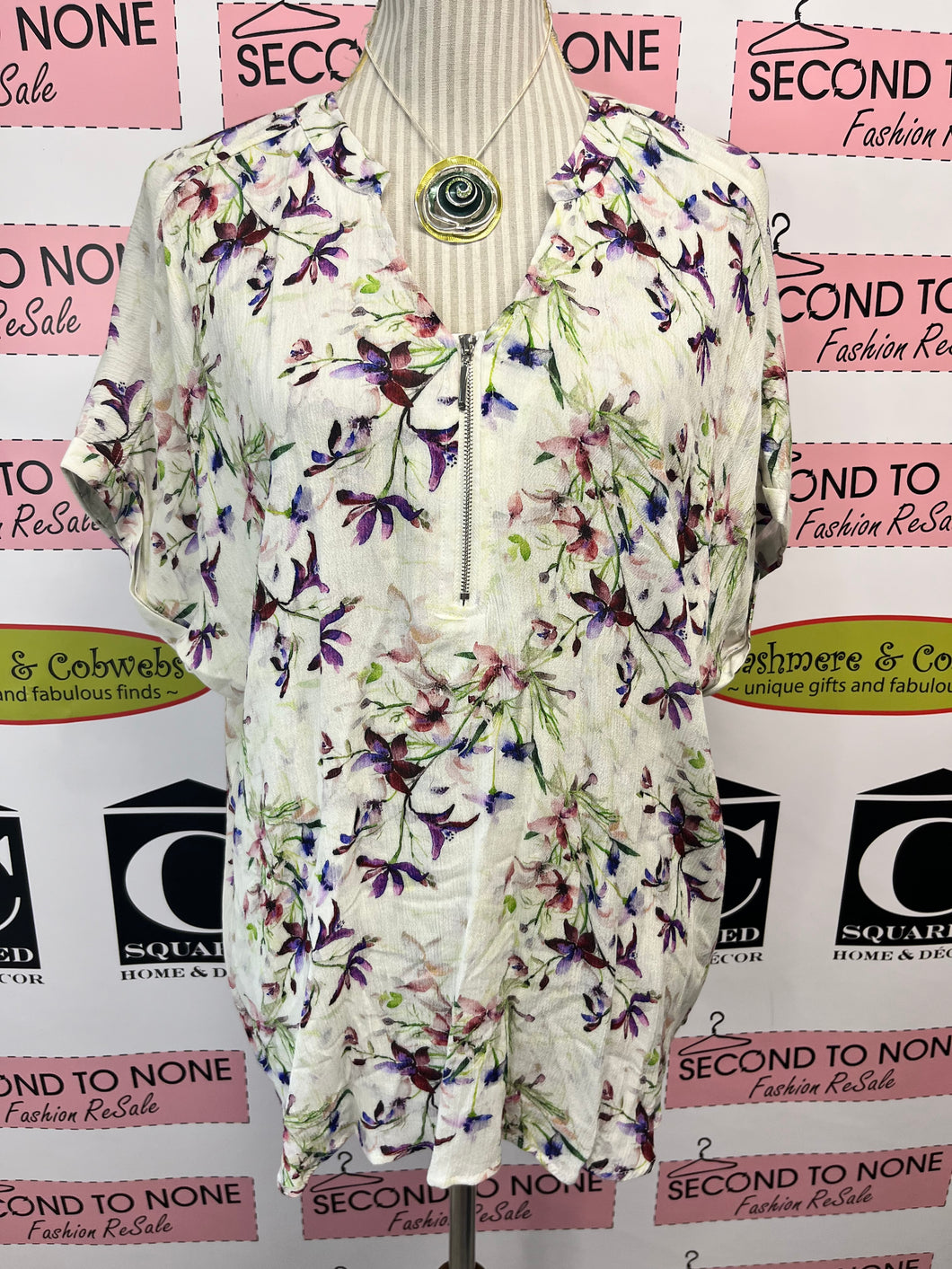 Point Zero Floral Top (Size XXL)