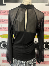Charger l'image dans la galerie, Black Sheer Busier Fooler Blouse (Size XL)

