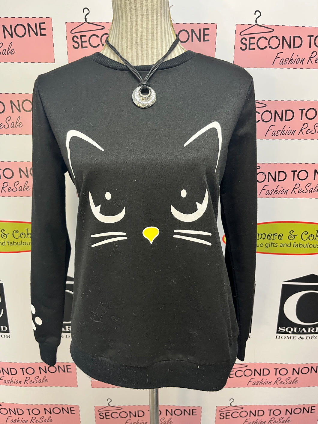 Black Cat Sweater (Size XL)