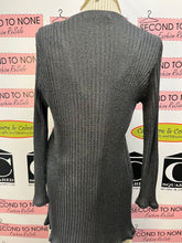 Load image into Gallery viewer, Grey Glitter Long Cardigan (Size L)
