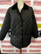 Cargar imagen en el visor de la galería, Stradivarius Black Quilted Barn Coat (Size L)
