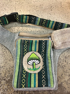 Mushroom Hemp Crossbody Bag