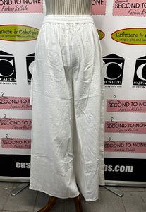 100% Cotton Wide-Leg Drawstring Pants (3 Colors)