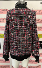 Load image into Gallery viewer, Ribbon Knit Bomber Jacket (Size L)

