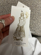 Charger l&#39;image dans la galerie, Cotton-Blend White Bubble Dress (Only 2 Left!)
