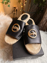 Load image into Gallery viewer, Coach "Corey Leather" Espadrille Flats (Size 9)
