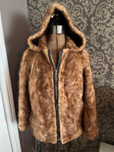 Load image into Gallery viewer, Vintage Leader Furs Hooded Jacket (Size S)
