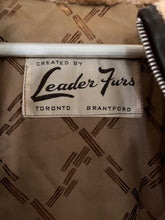 Load image into Gallery viewer, Vintage Leader Furs Hooded Jacket (Size S)
