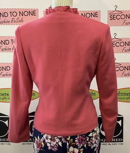 Vintage Pink Ruffle Jacket (M)