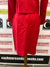 Load image into Gallery viewer, Vintage Eaton’s Cherry Red Wool Skirt &amp; Jacket Set (Size MP)
