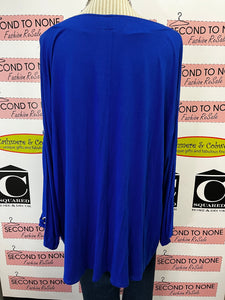 Royal Blue Grommet Tunic (Size 3X)