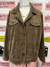 Cargar imagen en el visor de la galería, TanJay Petites Brown Corduroy Jacket (Size XL/XXL)
