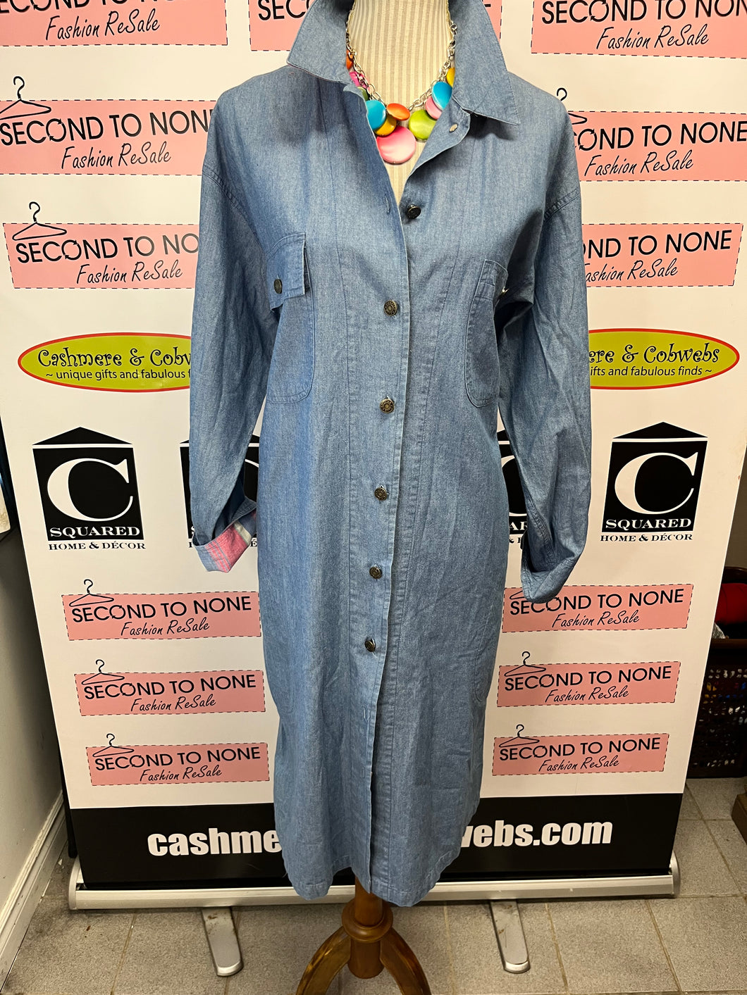 100% Cotton Denim Dress (Size 16)