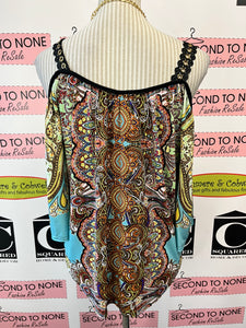 Joseph Ribkoff Cold-Shoulder Top (Size 6)