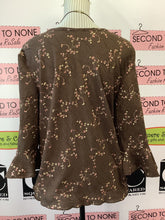 Load image into Gallery viewer, Brown Peasant Blouse (Size XS/S)
