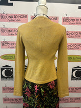 Load image into Gallery viewer, Vintage Gold Sequin Cardigan (Size S)
