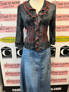 Joseph Ribkoff Corset-Shape Top (Size 8)