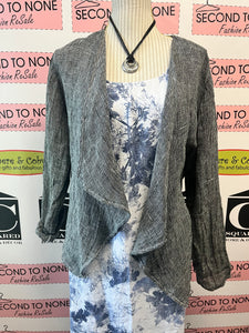 100% Linen Waterfall Jacket (Size XL)