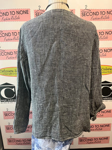 100% Linen Waterfall Jacket (Size XL)