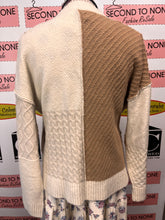 Charger l'image dans la galerie, Patchwork Cream Knit Cardigan (Size L)
