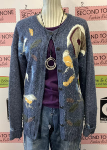 Knitted Bird Cardigan (L)