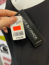 Load image into Gallery viewer, NWT Le Chateau Black Floral Sequin Midi Dress (Size S)
