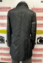 Cargar imagen en el visor de la galería, Danier Mixed Canvas &amp; Leather Sleeve Coat (Size M)
