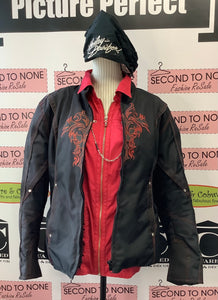 Flame Biker Jacket With Armour (XXL)