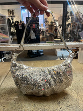 Load image into Gallery viewer, Silver Sequin Shoulder Bag

