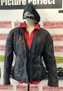 Flame Biker Jacket With Armour (XXL)